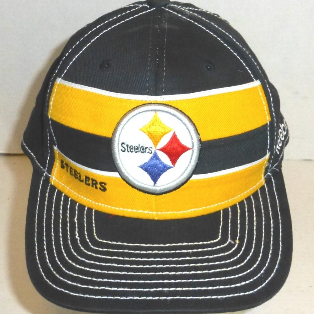 Reebok NFL Equipment Pittsburgh Steelers On Field Hat Size: L/XL HAS STAINS READ